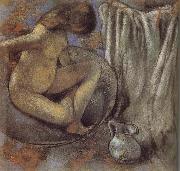 Edgar Degas the lady in the tub oil painting artist